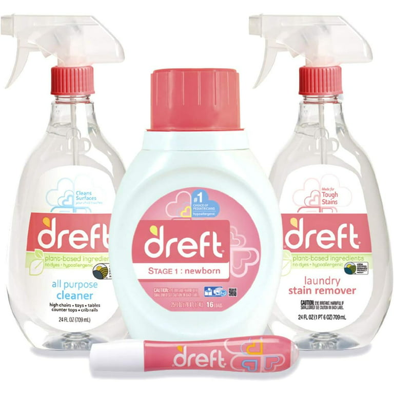 Dreft Laundry Stain Remover 3 oz and All Purpose Cleaner 3 oz - To