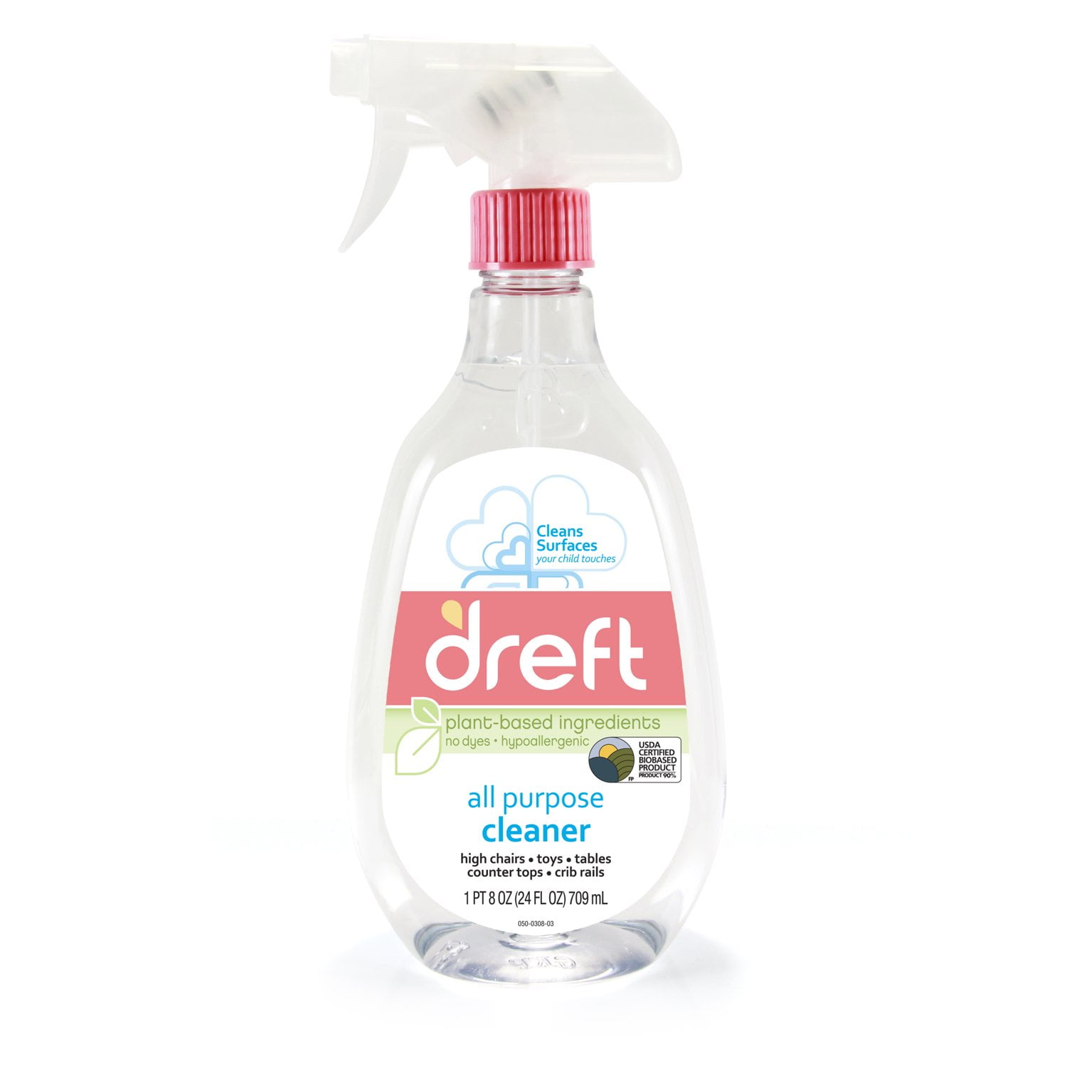 Dreft PlantBased All Purpose Cleaner Baby Essentials, Multipurpose Cleaning Supplies, 24 fl oz