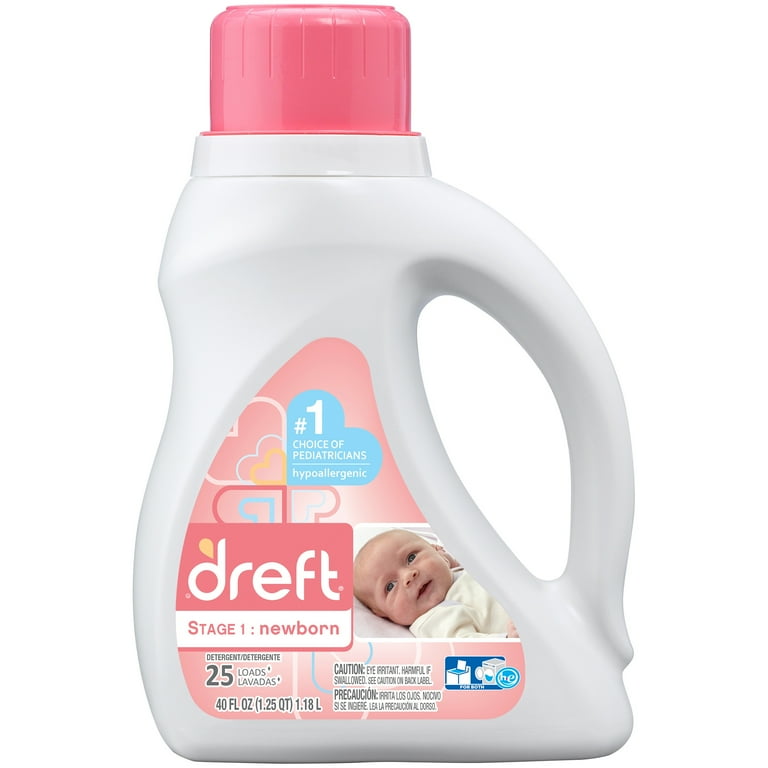 Dreft Stage 1 Newborn Liquid Laundry Detergent 40 Oz. Walmart