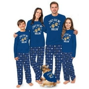 FAMILY CHRISTMAS PAJAMAS BY JENNY Dreidel Family Matching Hanukkah Pajamas, Hanukkah Pajjamas Adult And Dog, Size NB - Men 6XL