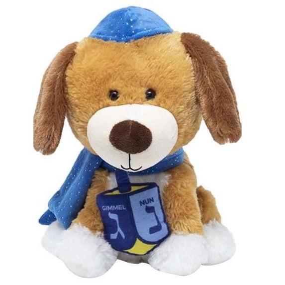 Dreidel Pup Plush Toys, Multi Color - Pack of 6