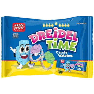 Candy Bracelet Watches Dreidel Shape Hanukkah 12 Count