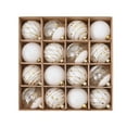 thumbnail image 1 of Dreisshy 16Pcs Christmas Tree Balls Ornaments for Christmas Tree, Shatterproof Christmas Tree Decorations Hanging Ball for Holiday Wedding Party Christmas Decorations, White, 1 of 1
