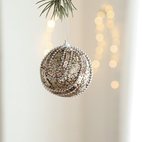 Dreisshy Christmas Balls Ornaments, Christmas Tree Hanging Balls Small Shatterproof Christmas Tree Decorations for Xmas Tree, Hanging Ball for Holiday Wedding Party, B