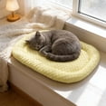 thumbnail image 1 of Dreisshy Cool Dog & Cat Bed Mats Flat 16X12In, Crate Pad Washable Pet Kennel Pad for Dog Sleeping, up to 5 Lb, Yellow, 1 of 6