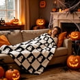 thumbnail image 1 of Dreisshy Halloween Throw Blanket for Couch 59"X39", Breathable Fleece Cozy Blanket, Surper Soft Warm Fall Blanket for Couch Sofa Bed, Halloween Harvest Gifts, C, 1 of 9