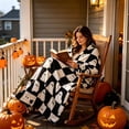 thumbnail image 1 of Dreisshy Halloween Throw Blanket for Couch 59"X79", Breathable Fleece Cozy Blanket, Surper Soft Warm Fall Blanket for Couch Sofa Bed, Halloween Harvest Gifts, E, 1 of 9