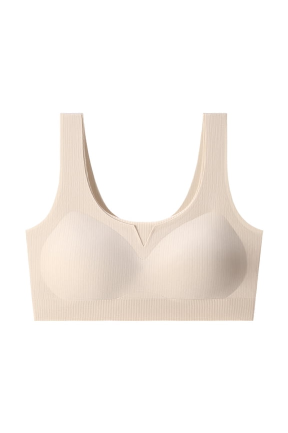 34b Bras for Women Seamless Wireless Bras Full Coverage Push Up Wide Straps Bralettes Breathable Everyday Underwear