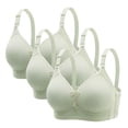thumbnail image 1 of Dreluolixuan 38ddd Bras for Women 3PC Plus Size Lace Wireless Bras Full Coverage Push Up Spaghetti Strap Bralettes Breathable Comfortable Underwear, 1 of 8