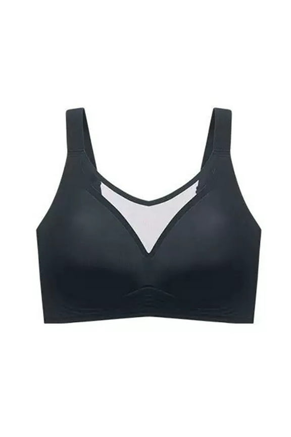 Bras for Women Pack Mash Seamless Wireless Bras Full Coverage Push Up Wide Straps Bralettes Breathable Comfortable Underwear