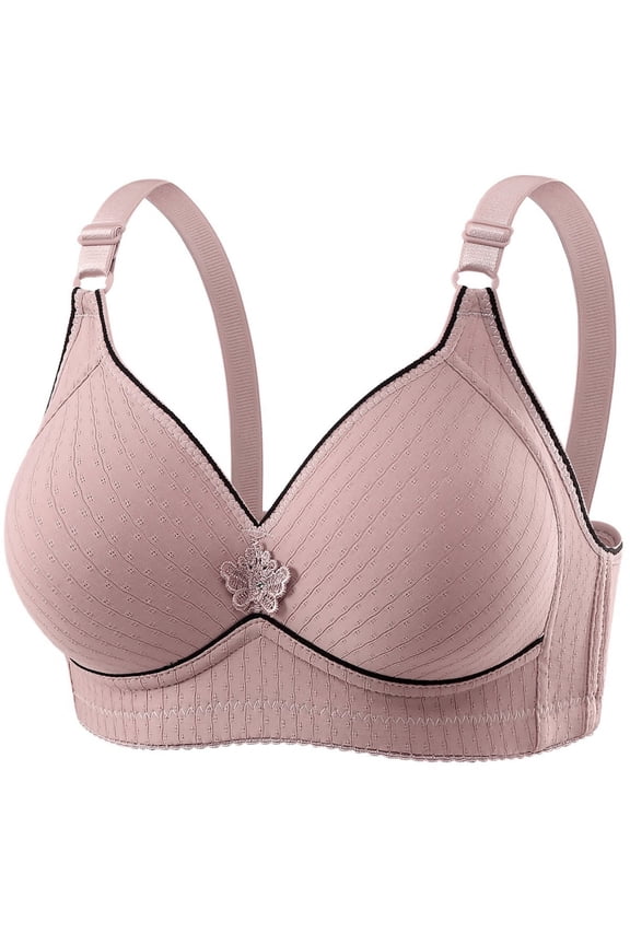 Bras for Women Pack Plus Size Wireless Bras Full Coverage Push Up Spaghetti Strap Sports Bralettes Breathable Casual Underwear