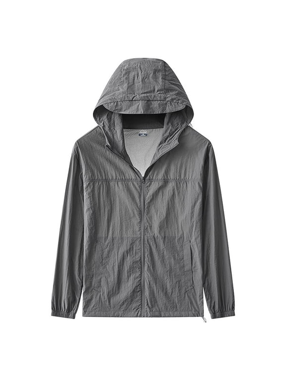 Casual Shirts for Men Sun Protection UV SPF Long Sleeve Performance Quickly Dry Fishing Shirt Zipper Lightweight Tops Hiking Running Work Tops
