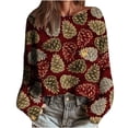 thumbnail image 1 of Dreluolixuan Christmas Sweater Vest Crew Neck Warm Pullover Knit Stretch Coat Office Cozy Versatile Tops, 1 of 6