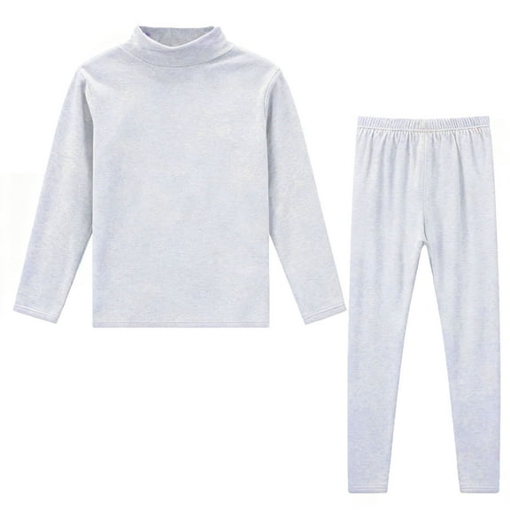 Dreluolixuan Cotton Underwear for Men Fleece Lined LeggingsTight Hunting Gear Base Layer Cotton Cold Weather Lightweight Camping Top and Bottom Sets