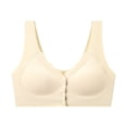 thumbnail image 1 of Dreluolixuan Front Closure Bras Seamless Wireless Bras Full Coverage Push Up Wide Straps Bralettes Breathable Everyday Underwear, 1 of 5