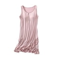 thumbnail image 1 of Dreluolixuan Ladies Nightgowns Plus Size Long Lightweight Nightgown Cozy Sleep Dress Solid Soft Sleepwear, 1 of 5