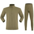 thumbnail image 1 of Dreluolixuan Loungewear Sets Fleece Lined Soft BottomTight Hunting Gear Base Layer Cold Weather Riding Top and Bottom Sets, 1 of 6