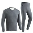 thumbnail image 1 of Dreluolixuan Mens Thermal Underwear Set Soft Long Johns Hunting Gear Base Layer Winter Cold Weather Camping Top and Bottom Sets, 1 of 8