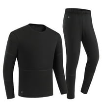 Dreluolixuan Mens Thermal Underwear Soft BottomTight Hunting Gear Base Layer Winter Cold Weather Riding Top and Bottom Sets