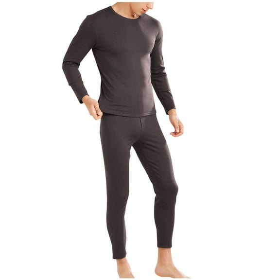 Dreluolixuan Mens Thermal Underwear Soft Long JohnsTight Hunting Gear Base Layer Cold Weather Camping Top and Bottom Sets