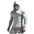 thumbnail image 1 of Dreluolixuan Mens Work Shirts Sun Protection UV SPF Long Sleeve Performance Quickly Dry Fishing Shirt with Face Mask Lightweight Hoodie Jacket Hiking Running Casual Tops, 1 of 3