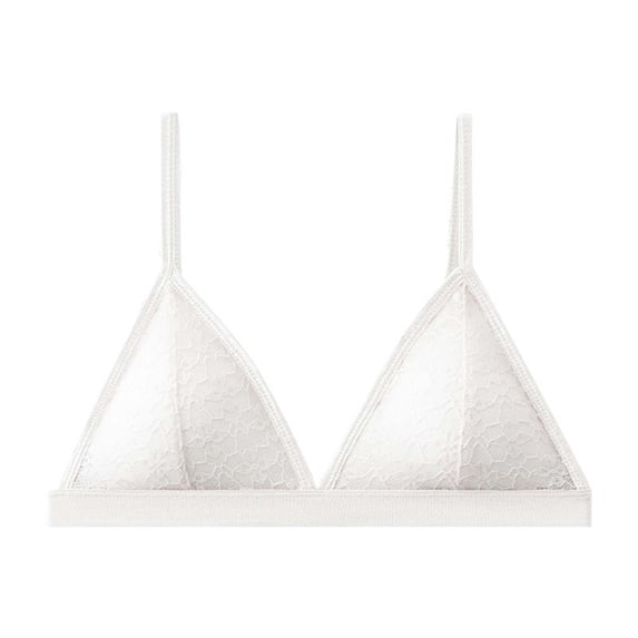Dreluolixuan Plus Size Sports Bras for Women Lace Wireless Bras Full Coverage Push Up Padded Spaghetti Strap Bralettes Breathable Everyday Underwear