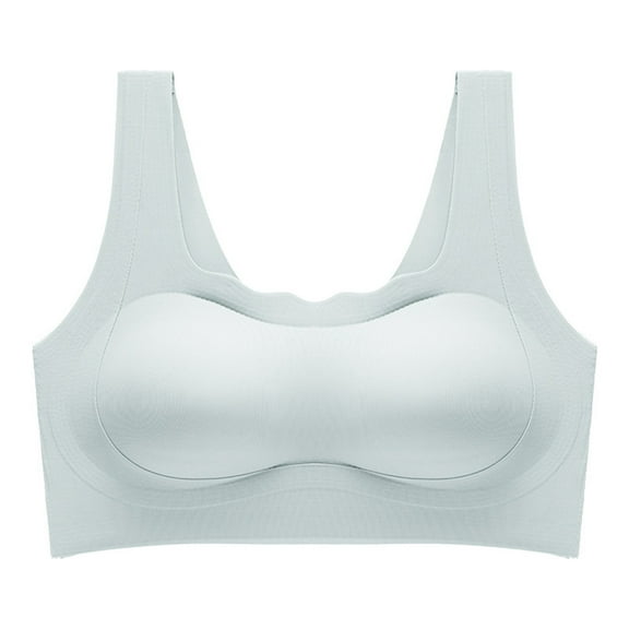 Dreluolixuan Sports Bras for Women Seamless Wireless Bras Full Coverage Push Up Wide Straps Bralettes Breathable Everyday Underwear