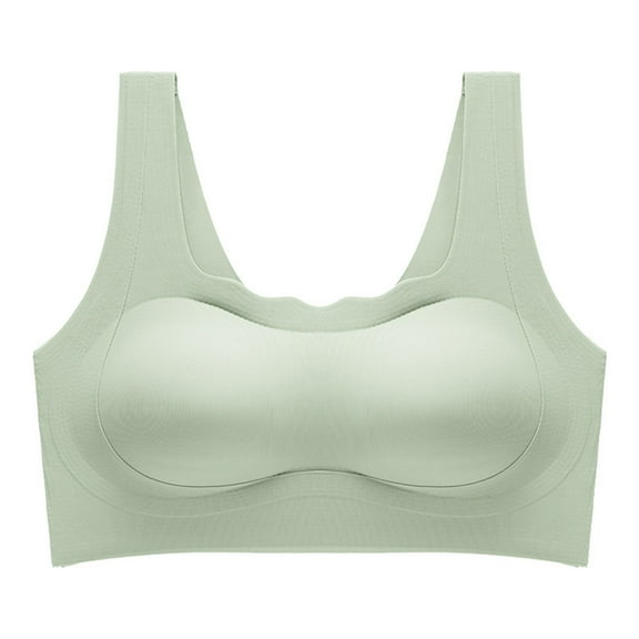 Dreluolixuan Sports Bras for Women Seamless Wireless Bras Full Coverage Push Up Wide Straps Bralettes Breathable Everyday Underwear