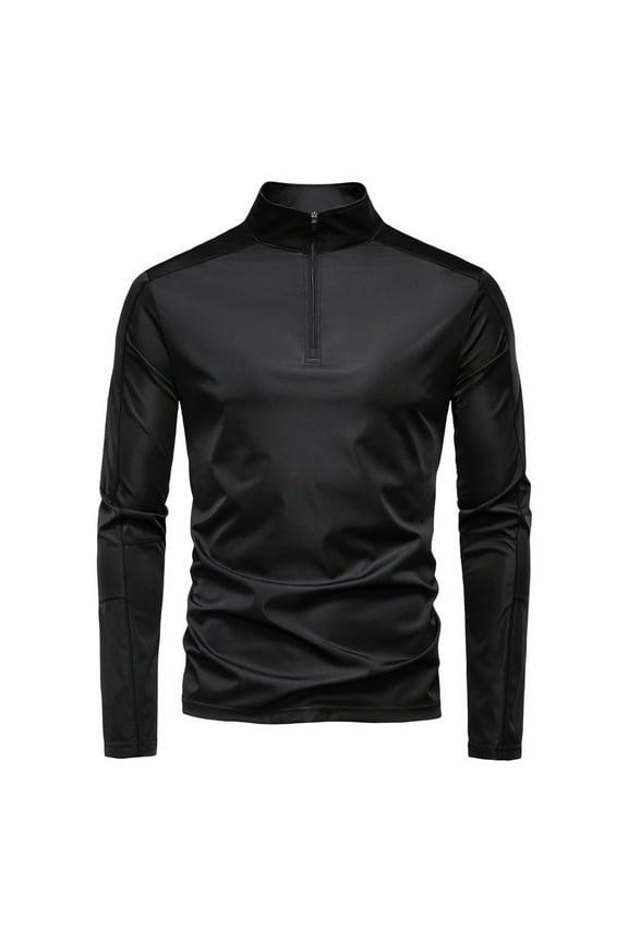 Sun Shirts for Men Sun Protection UV SPF Long Sleeve Performance Quickly Dry Fishing Shirt Zipper Lightweight Tops Hiking Running Casual Tops