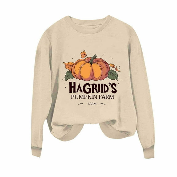 Dreluolixuan Thanksgiving Womens Tops Thanksgiving Day Long Sleeve Crew Neck LooseTee Soft Lightweight Tunic Tshirts Breathable Office Clothes