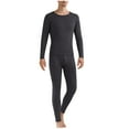 thumbnail image 1 of Dreluolixuan Thermal Underwear for Men Set Long Johns Crew Neck Hunting Gear Base Layer Cold Weather Camping Top and Bottom Sets, 1 of 6