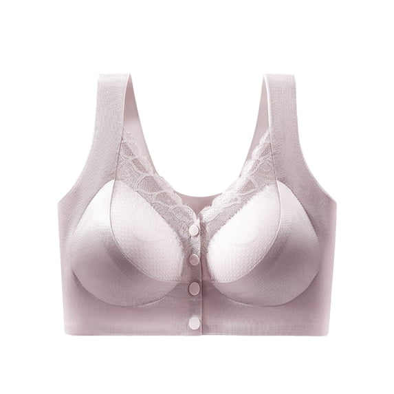 Dreluolixuan Women's Sports Bras Wireless Bras Full Coverage Push Up Padded Wide Straps Bralettes Breathable Everyday Underwear