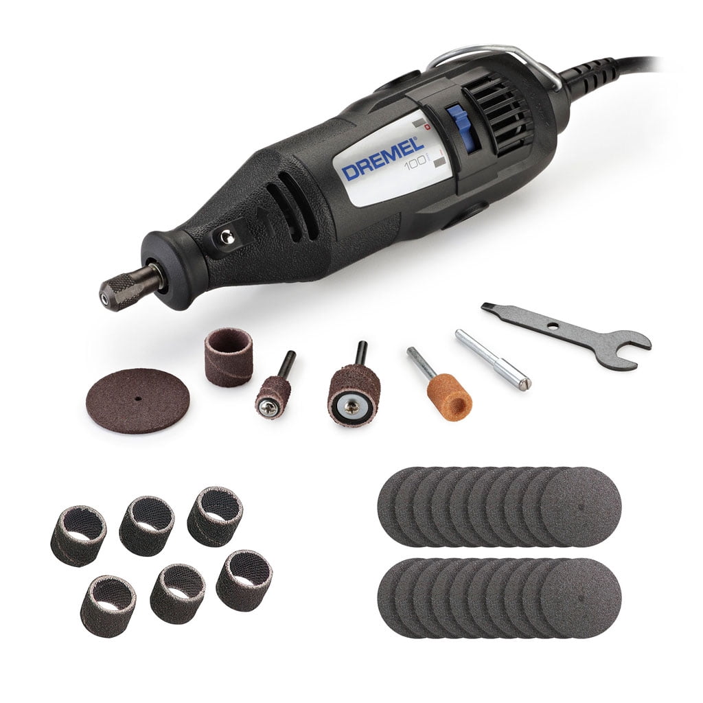 Dremel 100 Rotary Tool Kit Bundle with 32 total accessories; Cutting, Sanding, Grinding