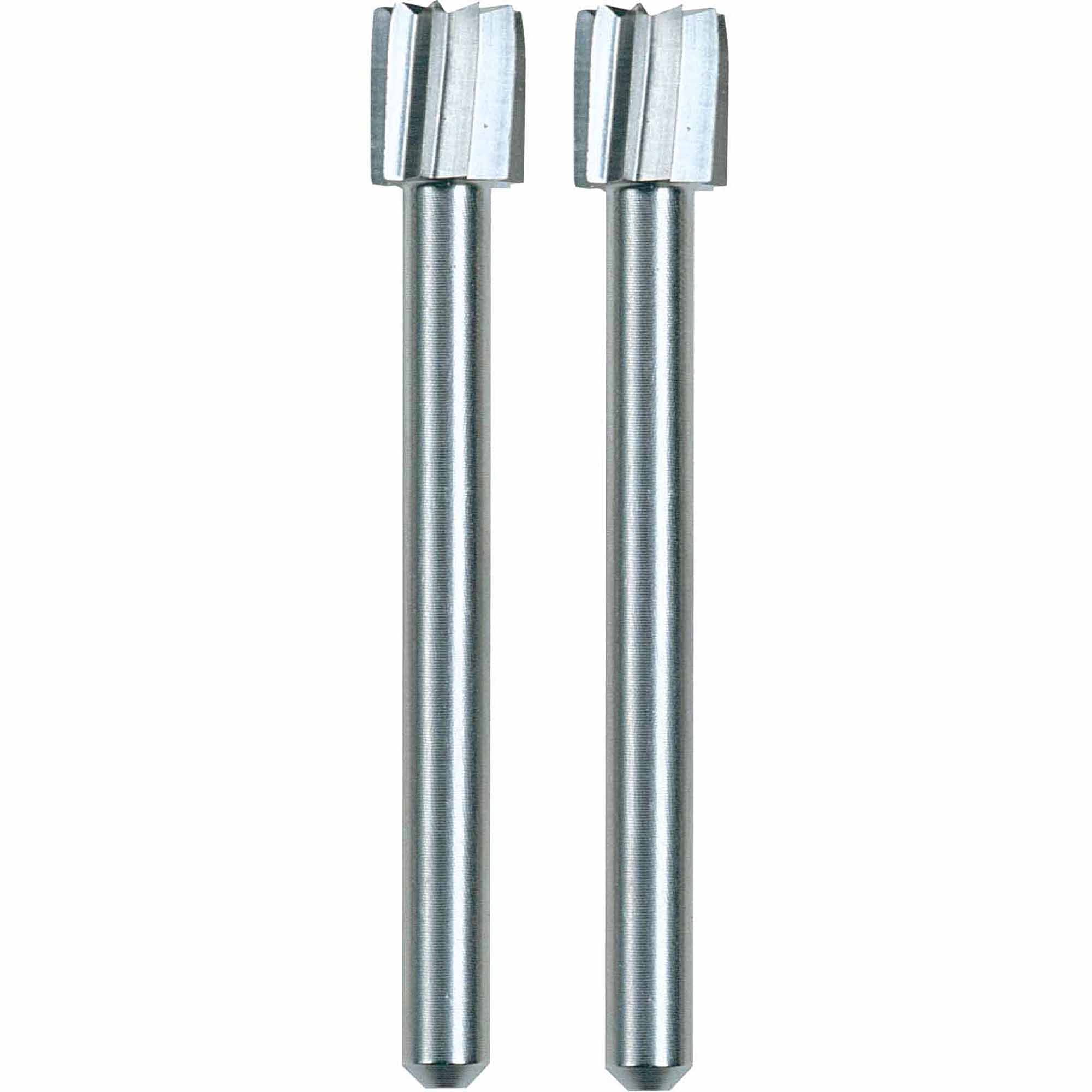Dremel 196 7/32 inch Grooved Rectangle Tipped High Speed Cutter for Wood, Plastic, and Soft Metals, 2-Pack