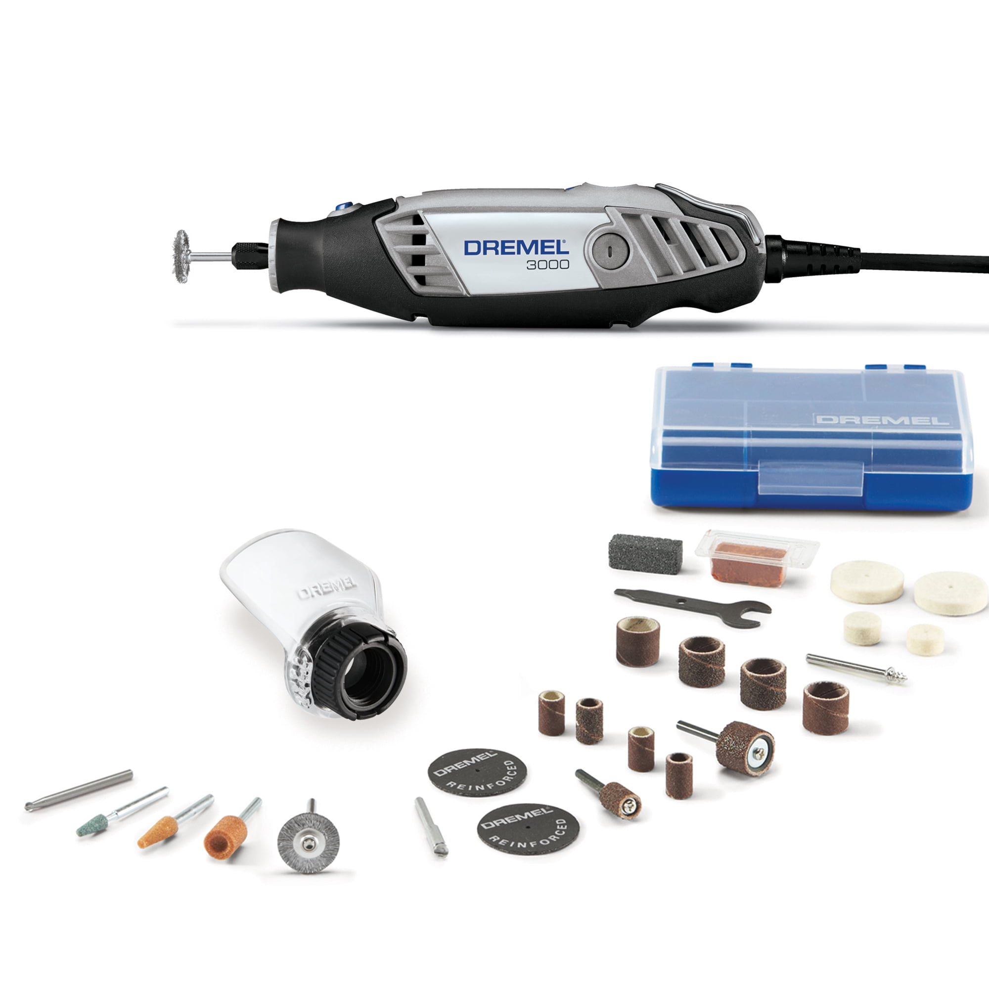 Dremel 3000-1/25 1.2 Amp Corded Variable Speed Rotary Tool, 1 Attachment and 25 Accessories