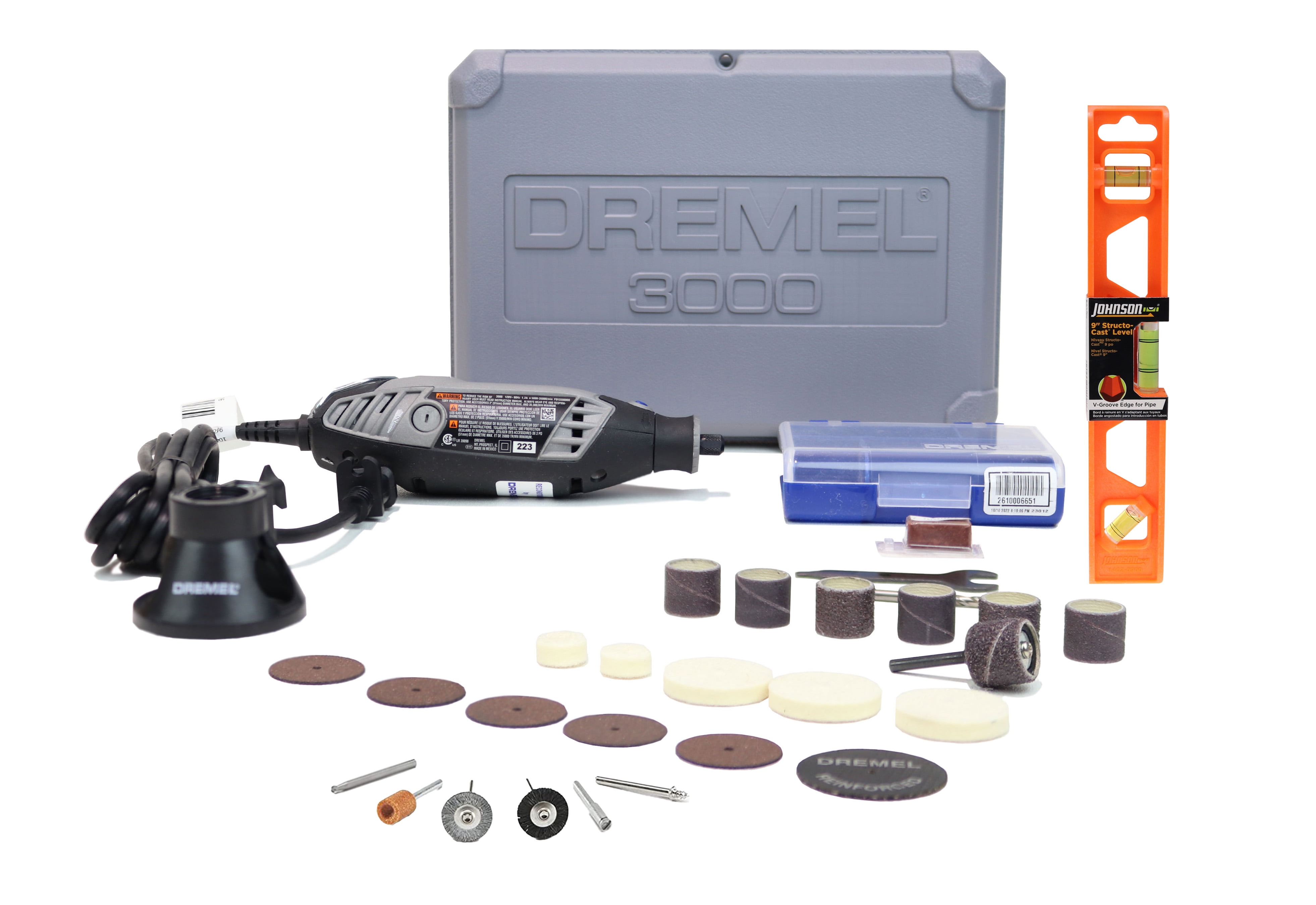 Dremel 3000-2/28 Variable-Speed Rotary Tool Kit, 2 attachments/28  accessories