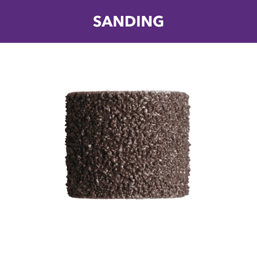 Dremel 408W Coarse (60 Grit) Sanding Band Rotary Tool Accessory, 1/2" Drum Compatible, 6-Pack