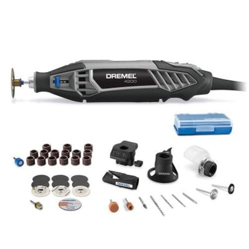 Dremel 4200-4/36 1.6 Amp Corded Variable Speed Rotary Tool Kit with 41 Accessories and 4 Attachments