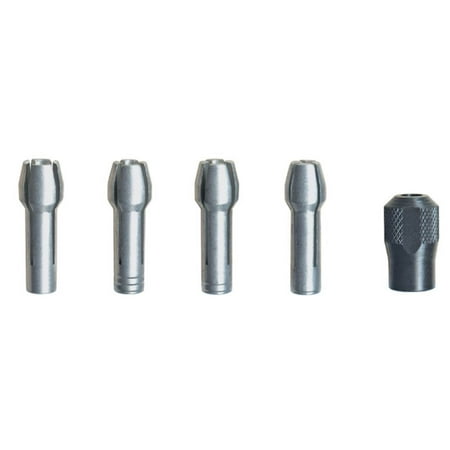 New Dremel 4485 Quick Change 5 Piece Collet Bit Nut Kit Set