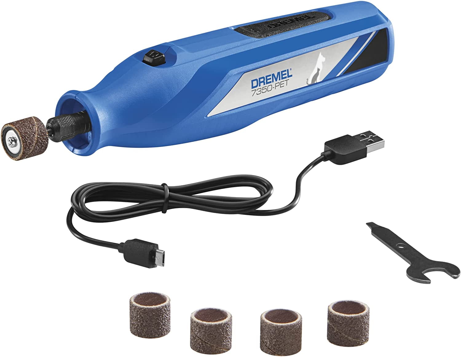 Dremel 7020 PGK Pet Nail Grinder Quiet Electric Dog Nail File Care Set  Safety Dog Nail Clippers Trimmers Tools Battery Powered