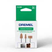 Dremel 753-WM Grinding Stone Rotary Tool Accessory Starter Kit, 3 Pieces