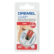 Dremel EZ426CU EZ Lock 1-1/4" Metal Wheel Rotary Tool Accessory for Cutting Wood, Plastic and Metal, 3 Pack
