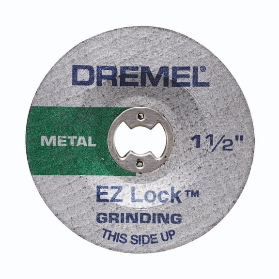 Dremel EZ541GR EZ Lock 1-1/2" Grinding Wheel, Rotary Tool Accessory for Metal, 2-Pack