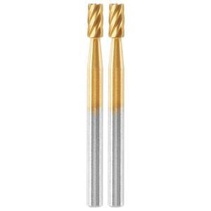 Dremel Max Life 194HP 1/8" High‑Speed Titanium Coated Carving Bit, Rotary Tool Accessory for Wood, Metal, PlastIc, 2‑Pack