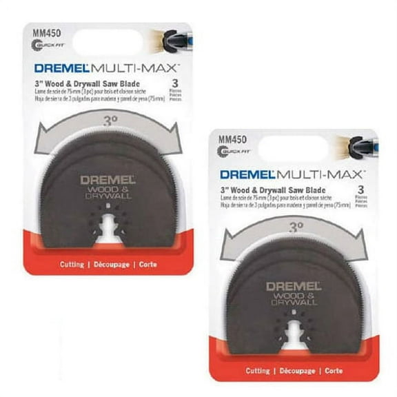 Dremel Genuine OEM Replacement Oscillating Blades, 6 Pack, MM450B-2PK