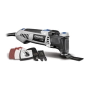 Dremel MM35-01 3.5 Amp Multi-Max Oscillating Tool Kit with Tool-LESS Accessory Change- Multi Tool with 12 Accessories- Compact Head & Angled Body- Drywall, Nails, Remove Grout & Sanding
