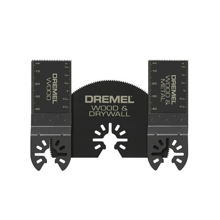 Dremel MM492, Multi-Max Oscillating Universal Dual Interface Cutting Accessory Set, 3-Piece