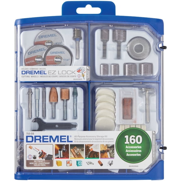 Dremel Mfg 710-08 Rotary Accessory Kit, 160-Pc. - Quantity 22
