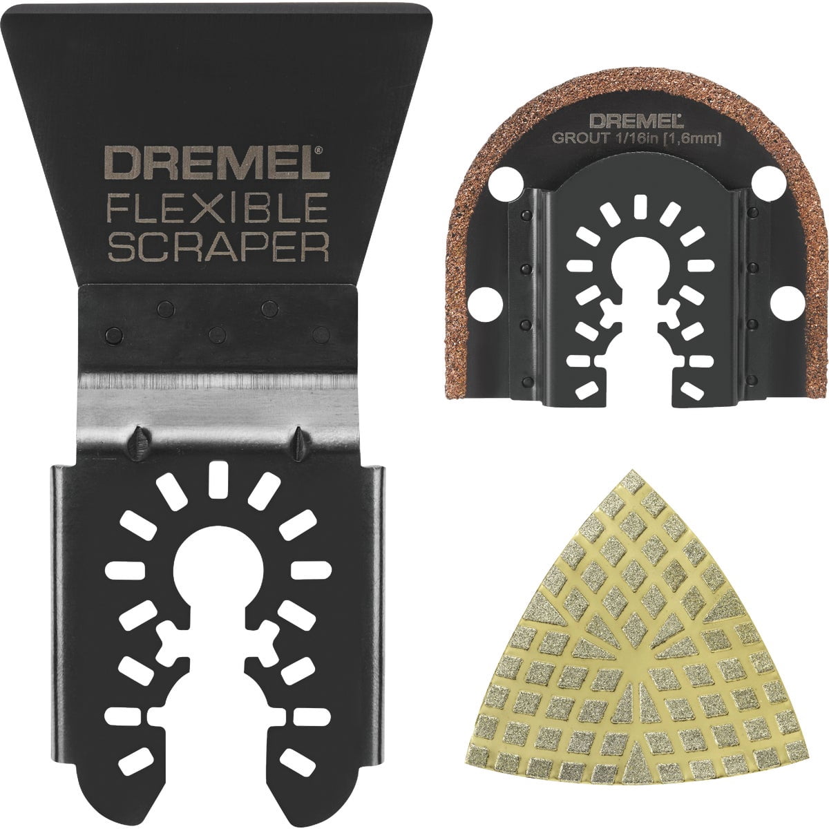 Dremel Universal Grout and Tile Oscillating Multi-Tool Set (3-Piece)