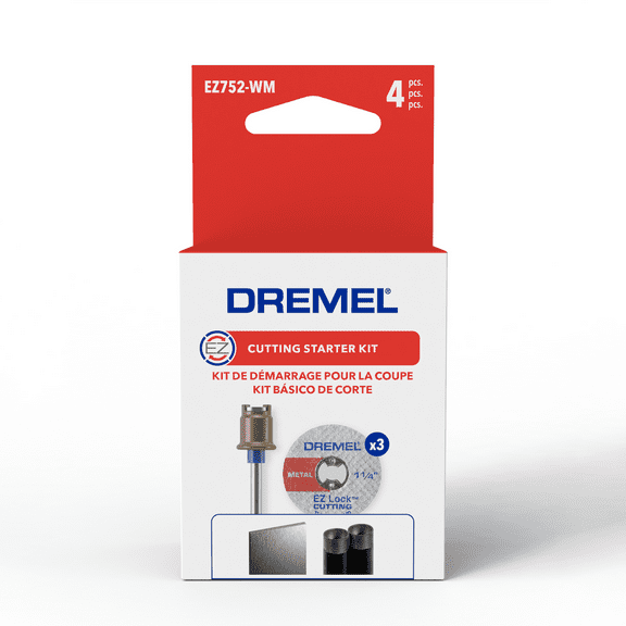 Dremel EZ752-WM EZ Lock Cutting Rotary Tool Accessory Starter Kit, 4 Pieces